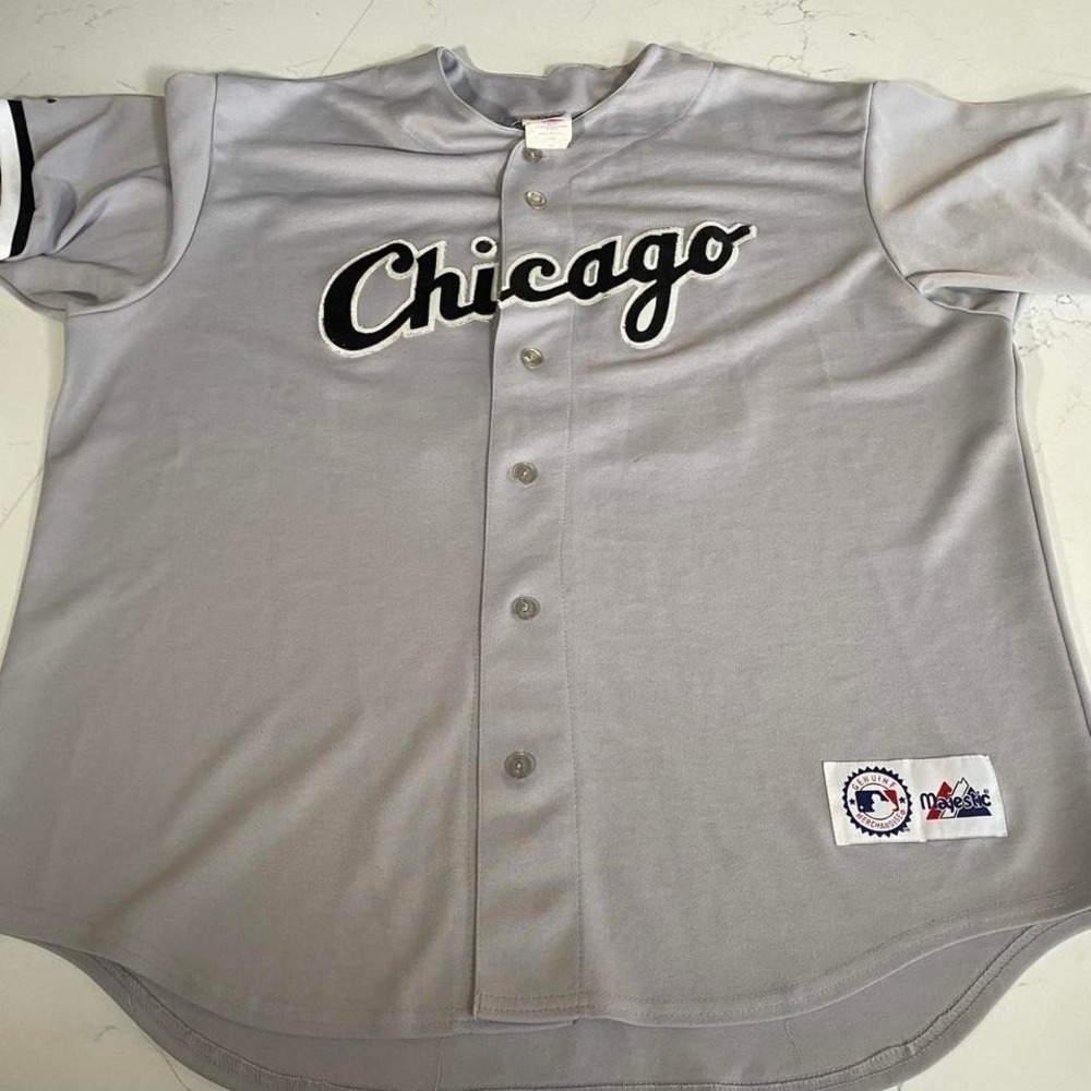 Vintage Chicago White Sox Magglio‎ Ordóñez #30 Majestic MLB Jersey  XL USA Made - Picture 8 of 8
